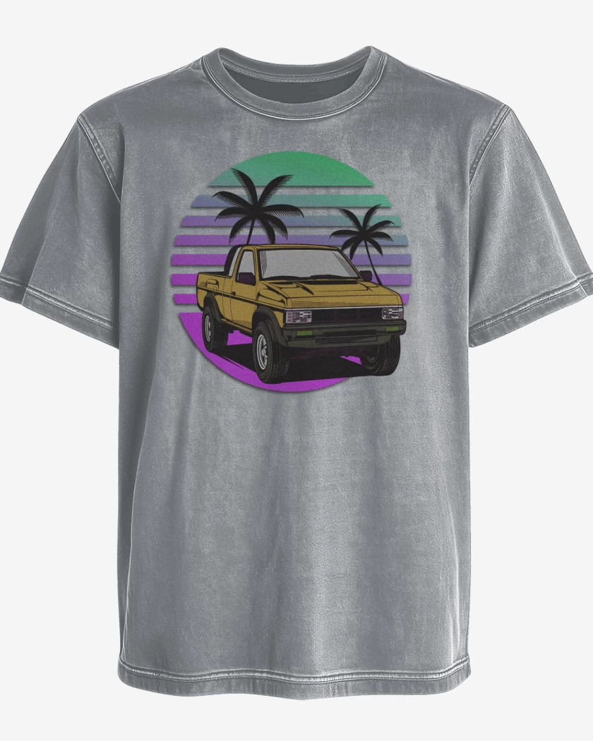 Polera desgastada Gris Melange de D21 AT