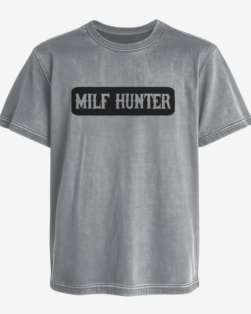 Polera desgastada Gris Melange de Milf Hunter