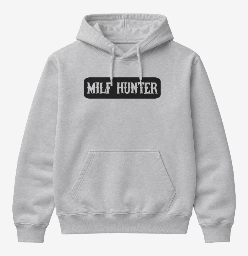 Poleron Canguro básico Gris Melange de Milf Hunter