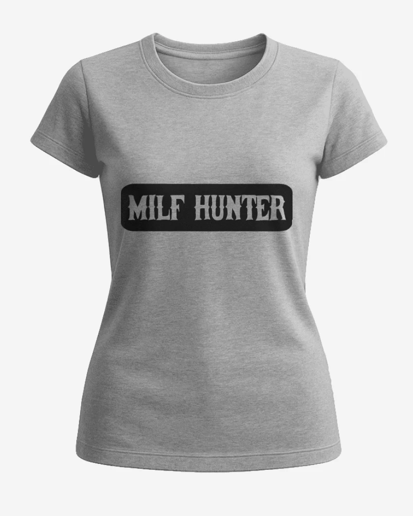 Polera de Mujer Gris Melange de Milf Hunter