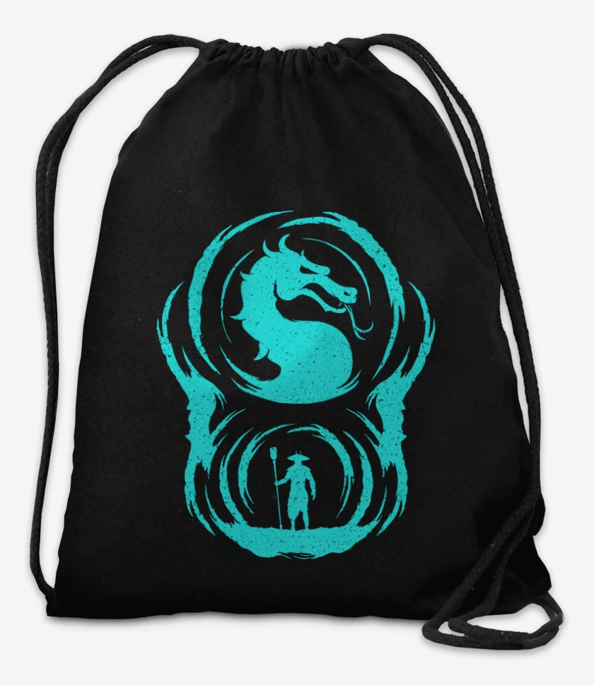 Mochila Negro de Mortal Kombat- Raiden