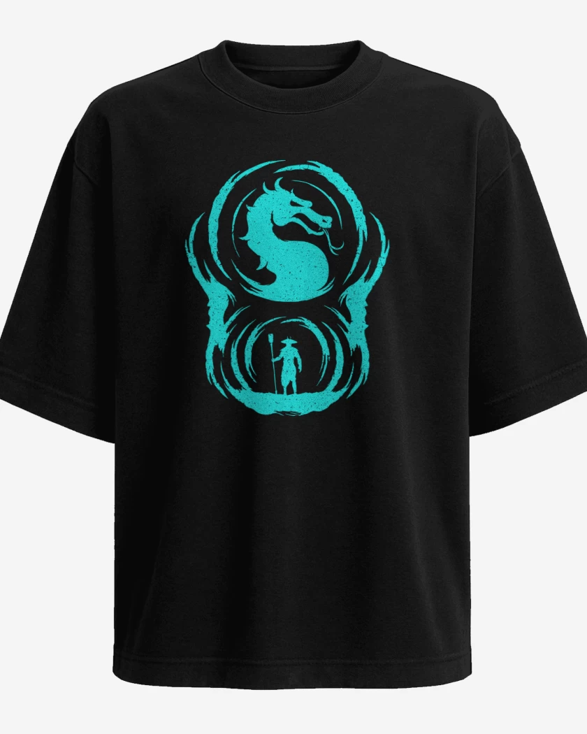 Polera Oversize Mortal Kombat- Raiden