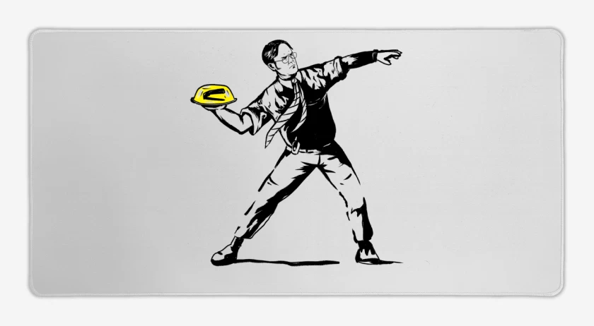 Mouse pad Gamer Blanco de Broma Gelatinosa