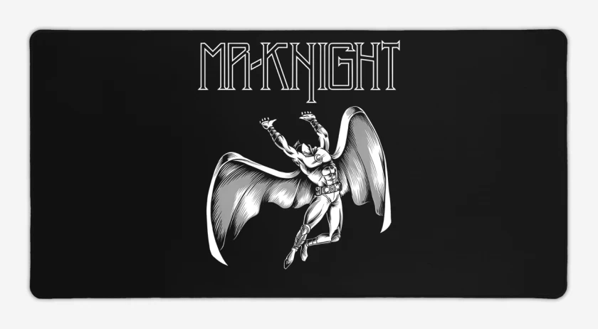 Mouse pad Gamer Negro de Led Knight