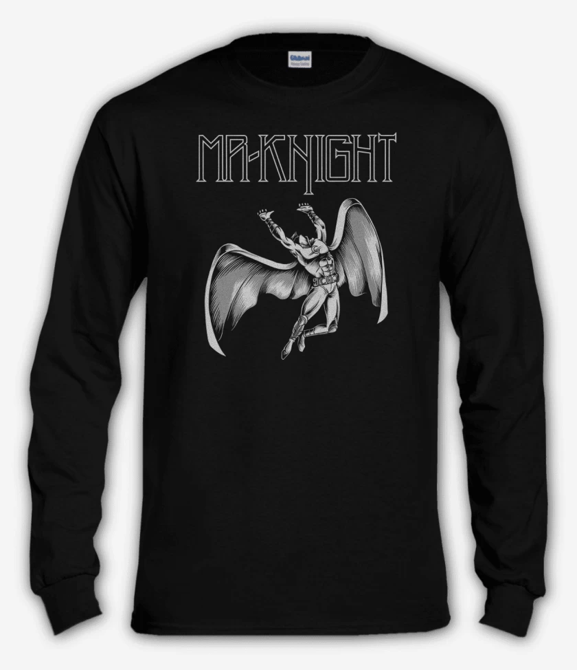 Polera manga larga Negro de Led Knight