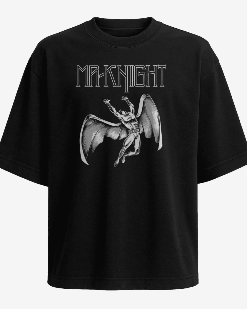 Polera Oversize Negro de Led Knight