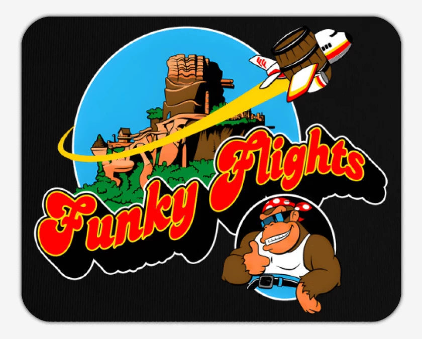 Mousepad Negro de Funky Flights