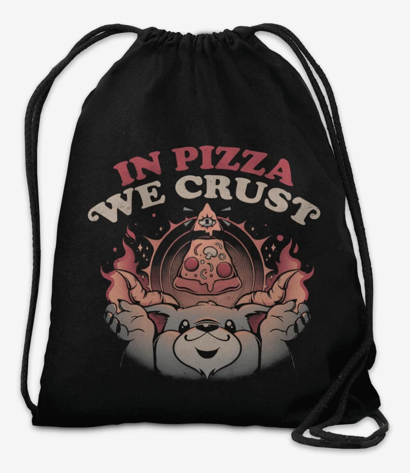 Mochila Negro de In Pizza We Crust