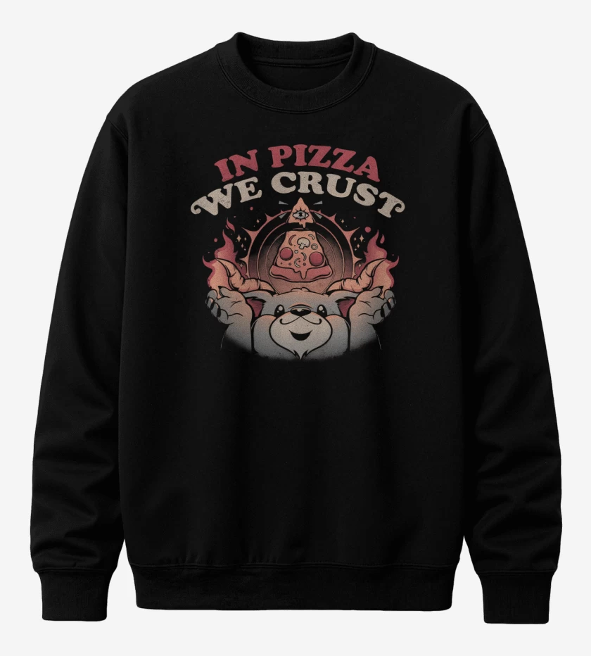 Poleron polo Negro de In Pizza We Crust