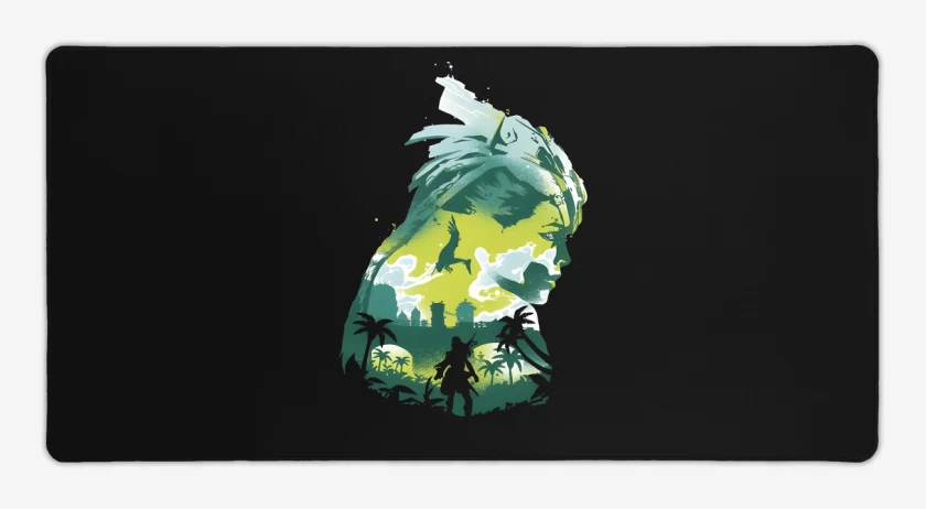 Mouse pad Gamer Negro de Forbidden West