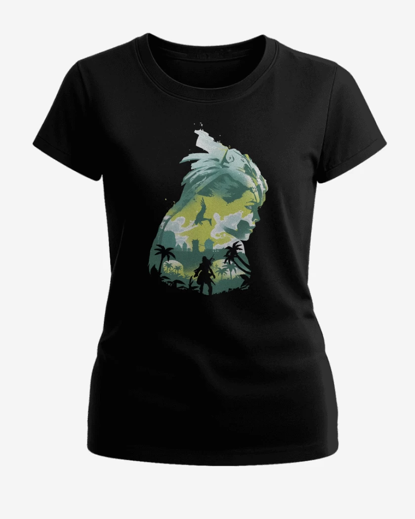 Polera de Mujer Negro de Forbidden West