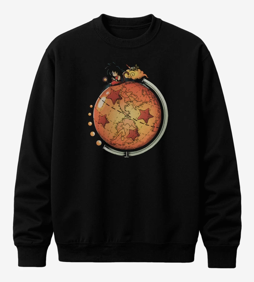 Poleron polo Negro de Dragon World