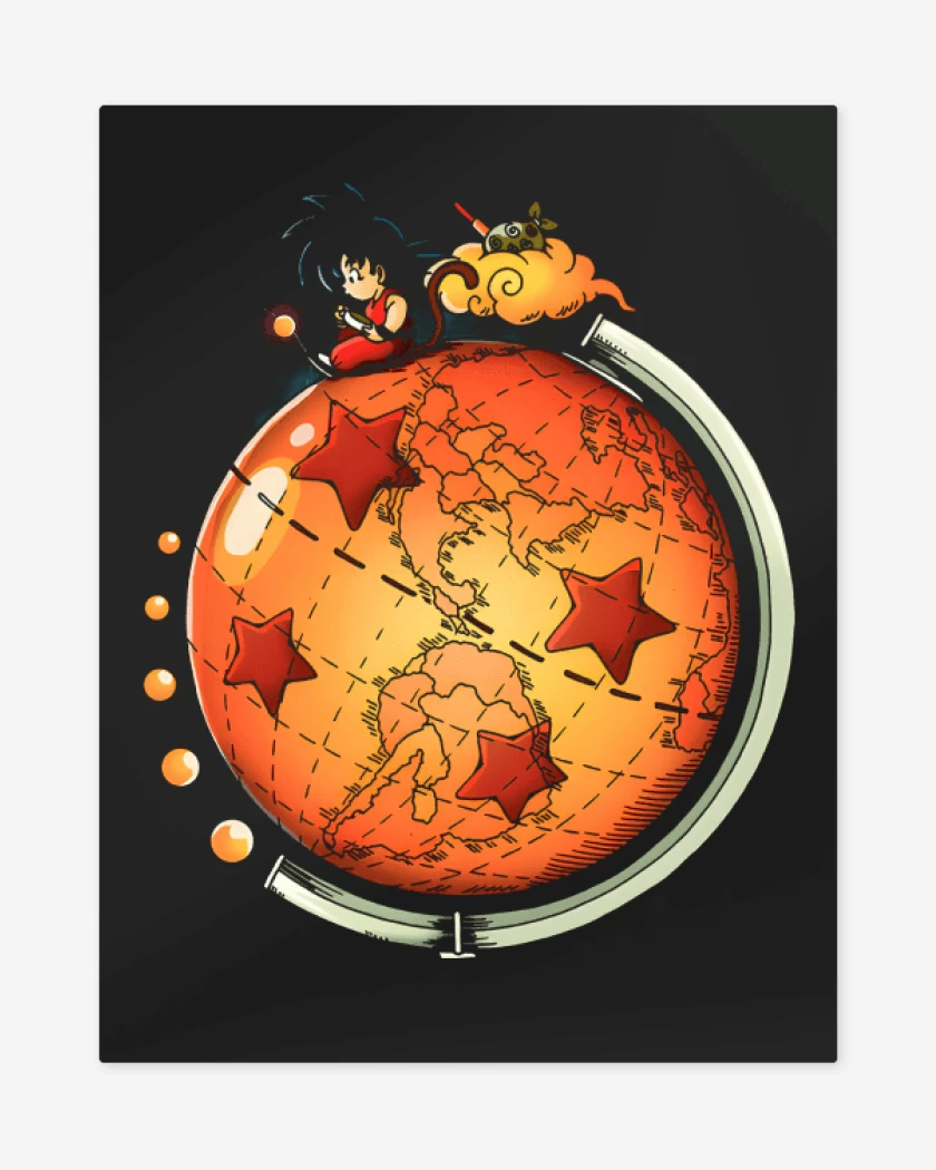 Print metalico Dragon World