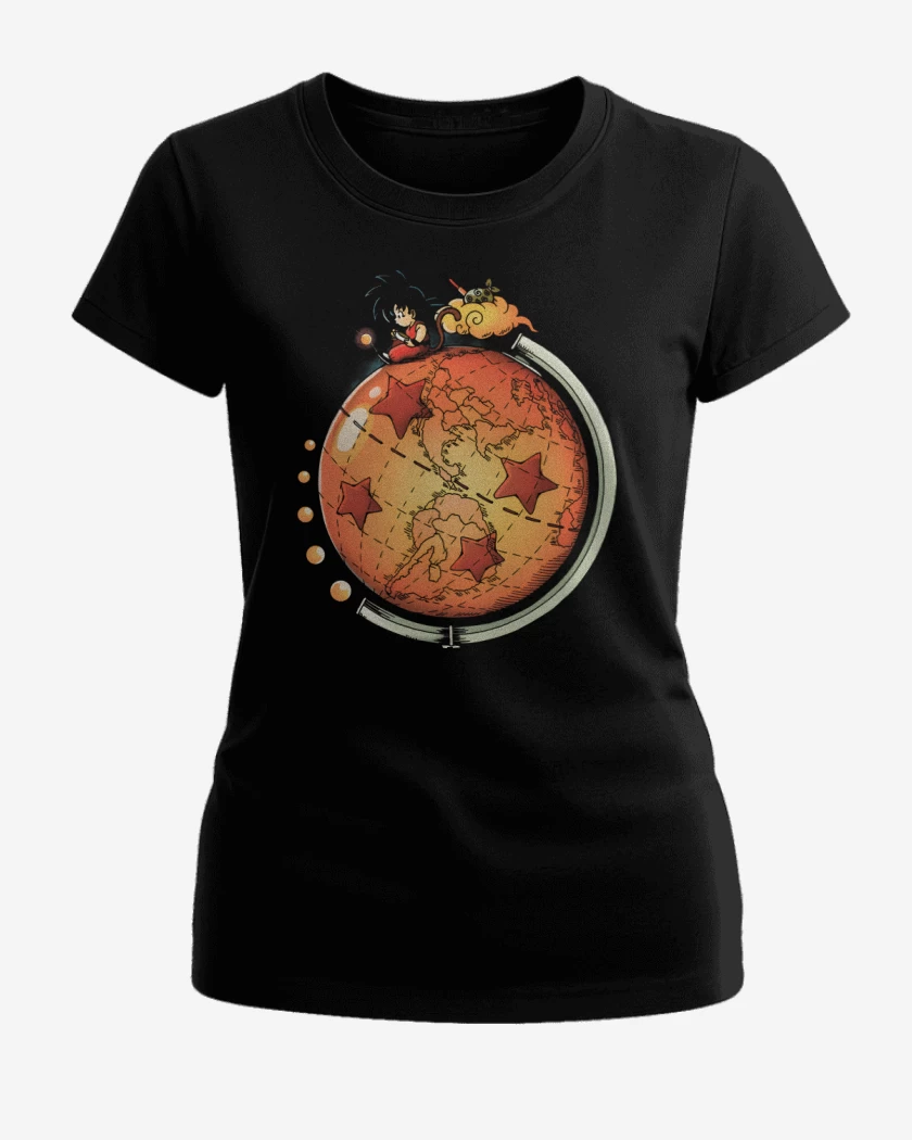 Polera de Mujer Negro de Dragon World