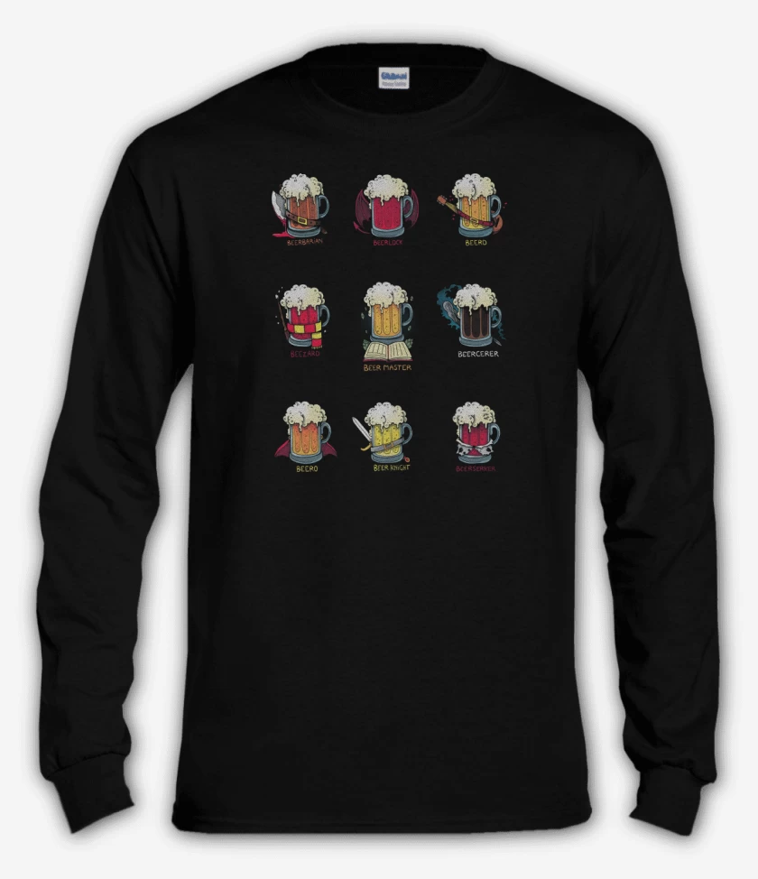 Polera manga larga Negro de Beer Role Play