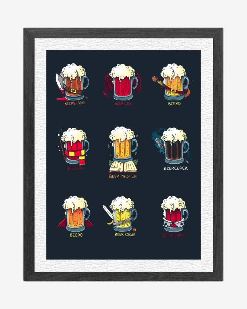 Cuadro decorativo Azul Marino de Beer Role Play