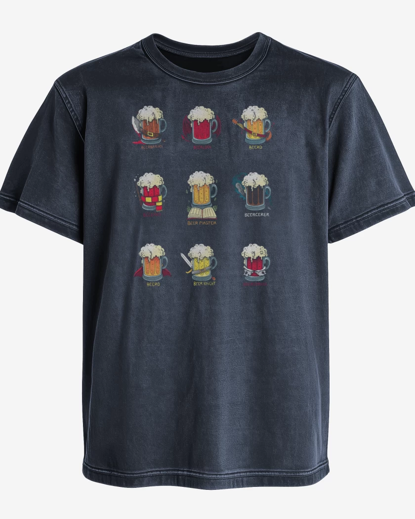 Polera desgastada Azul Marino de Beer Role Play