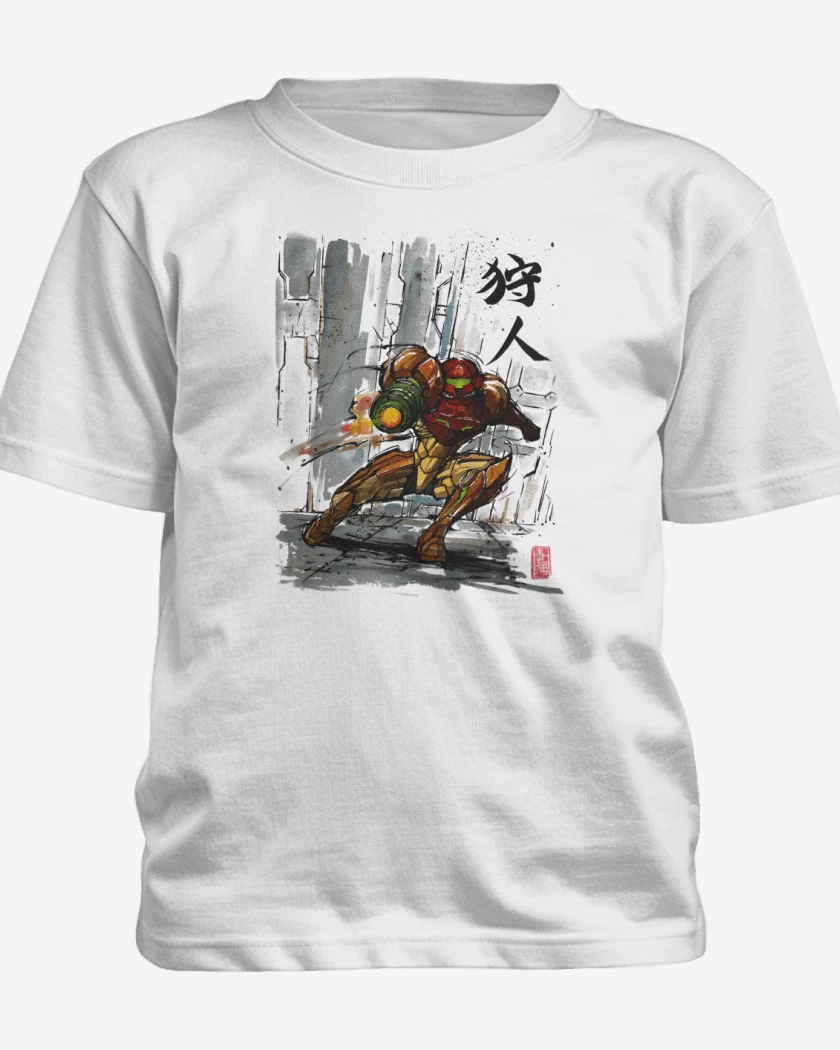 Polera de niño Blanco de Samus Sumi e
