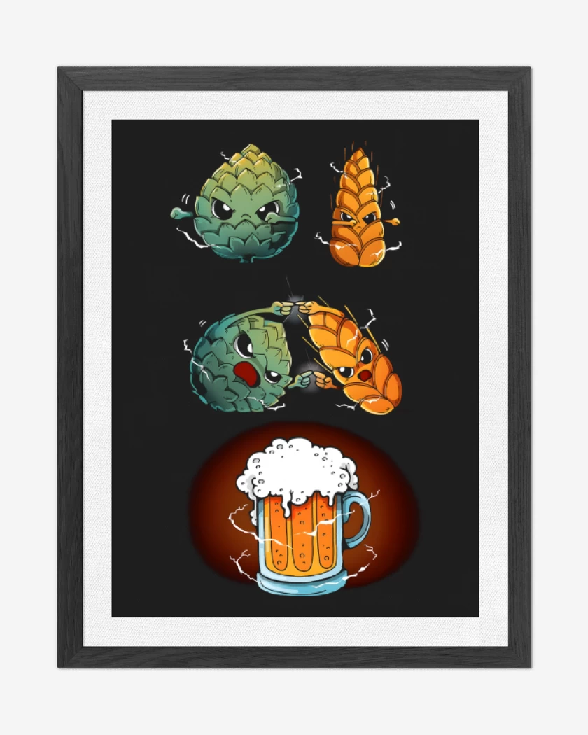 Cuadro decorativo Negro de Fusión! Cerveza!