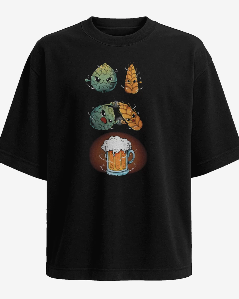 Polera Oversize Fusión! Cerveza!