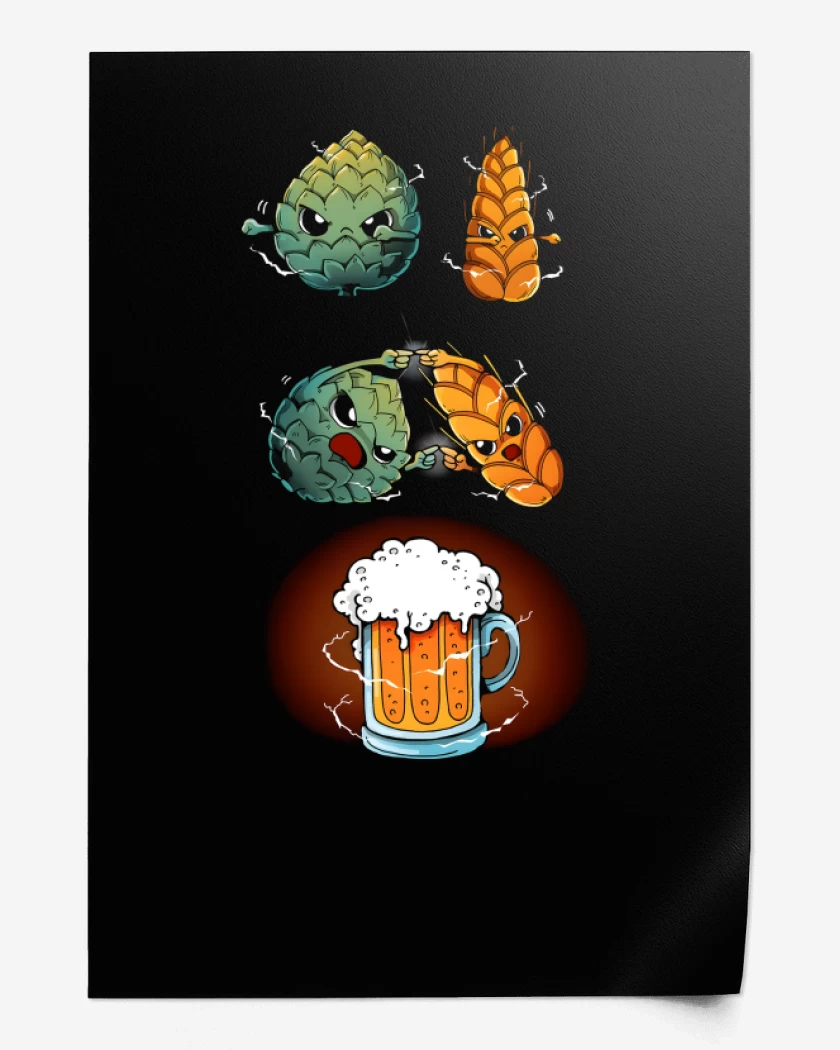 Print Negro de Fusión! Cerveza!