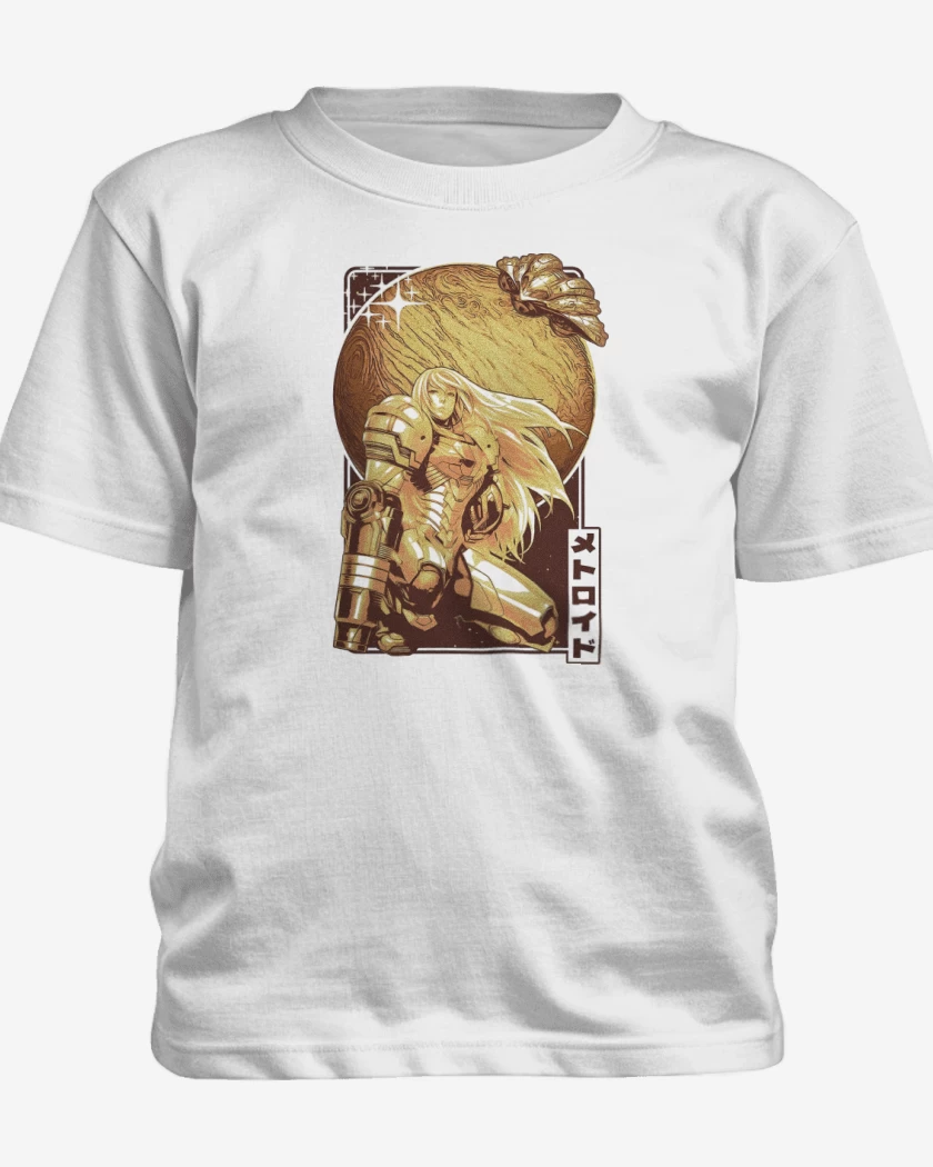 Polera de niño Blanco de Samus Aran