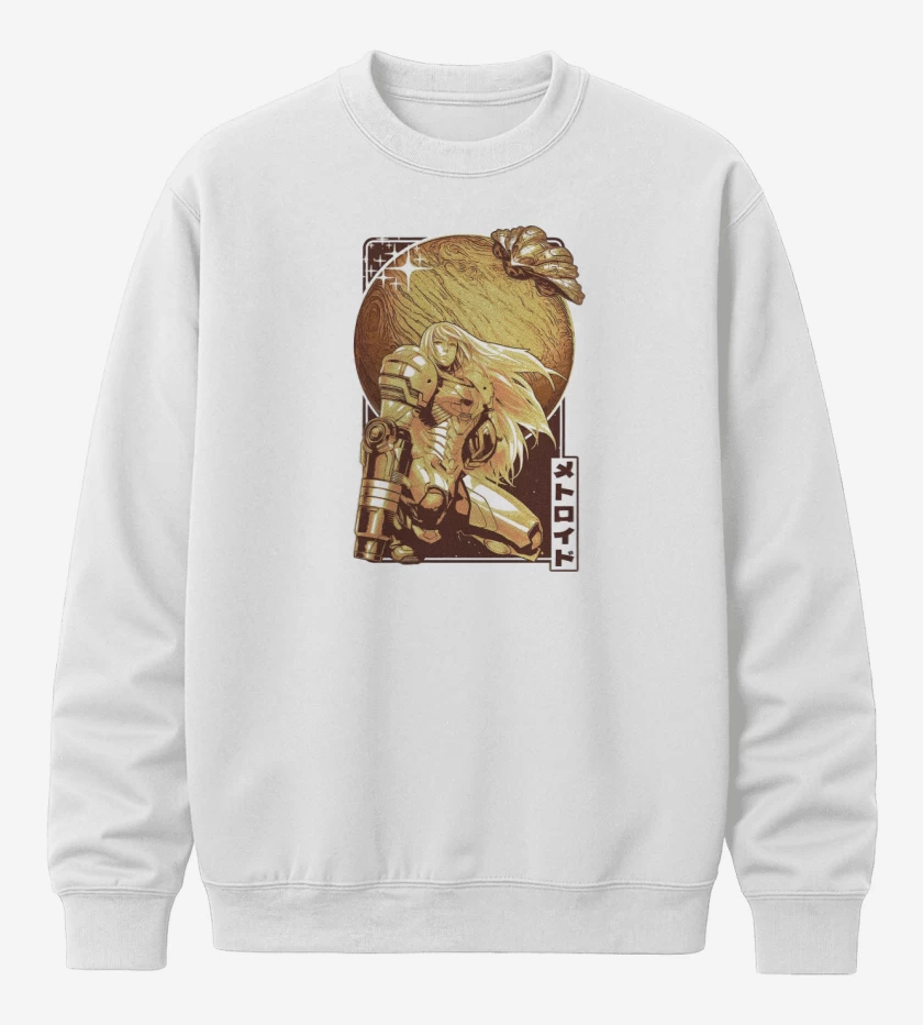 Poleron polo Blanco de Samus Aran