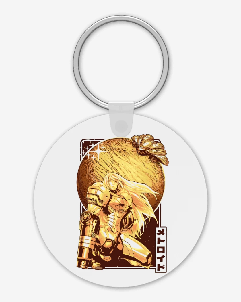 Llavero Blanco de Samus Aran