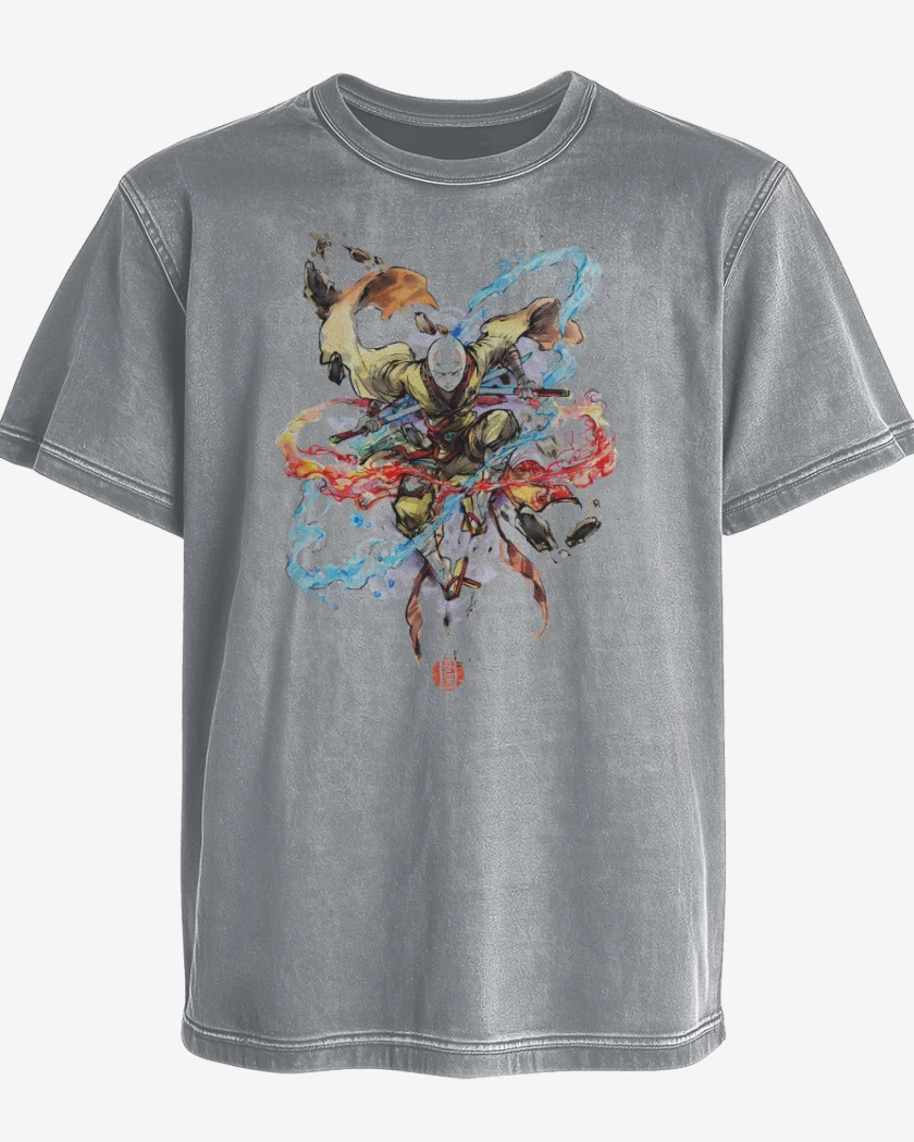 Polera desgastada Aang Samurai