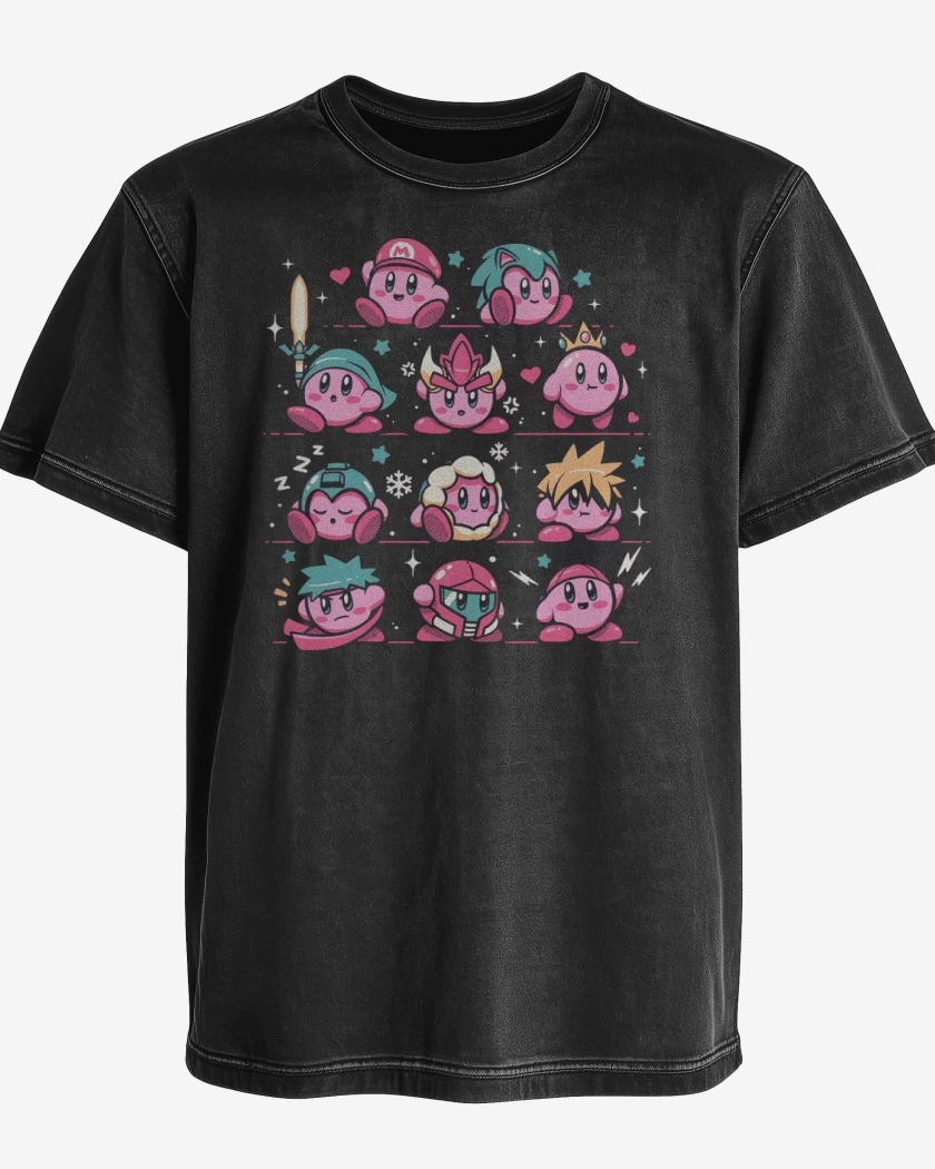 Polera desgastada Negro de Guerreros Rosados