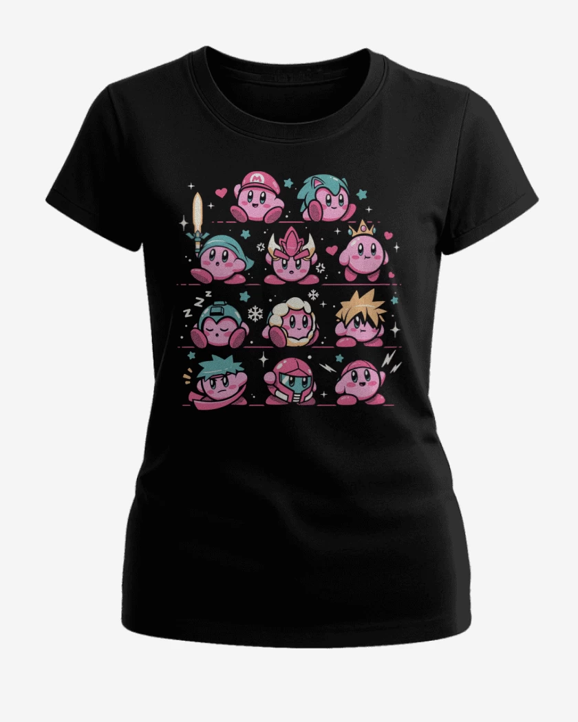 Polera de Mujer Negro de Guerreros Rosados