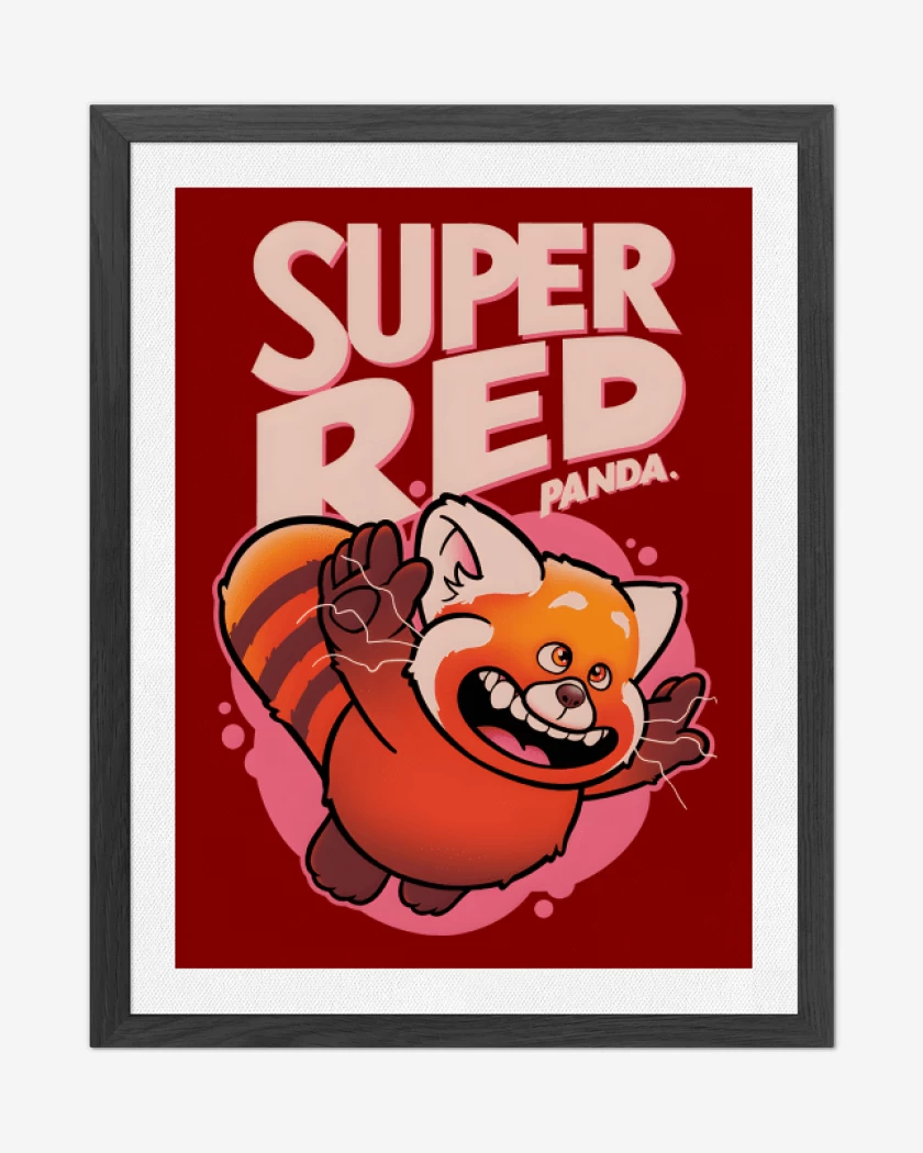 Cuadro decorativo Rojo de Super Red Panda