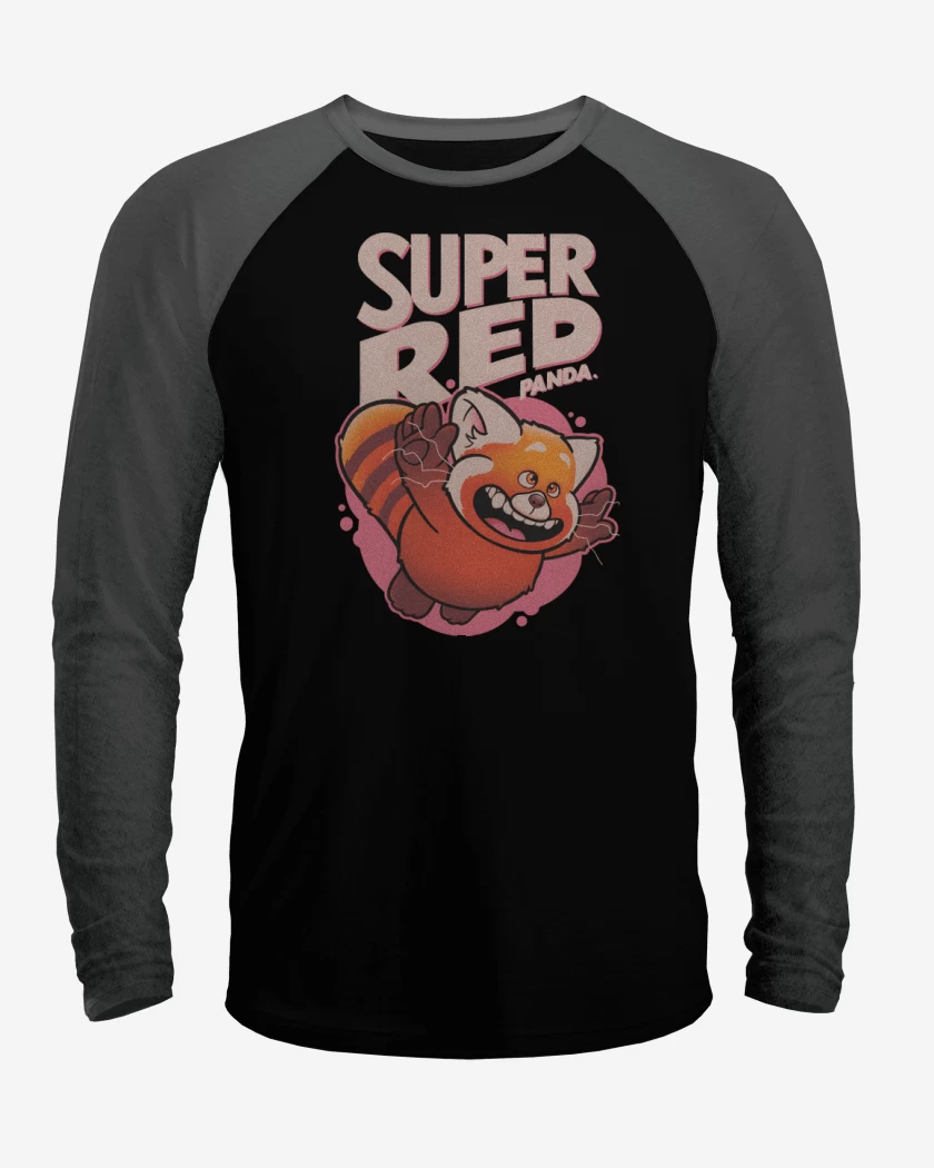 Polera Raglan Super Red Panda