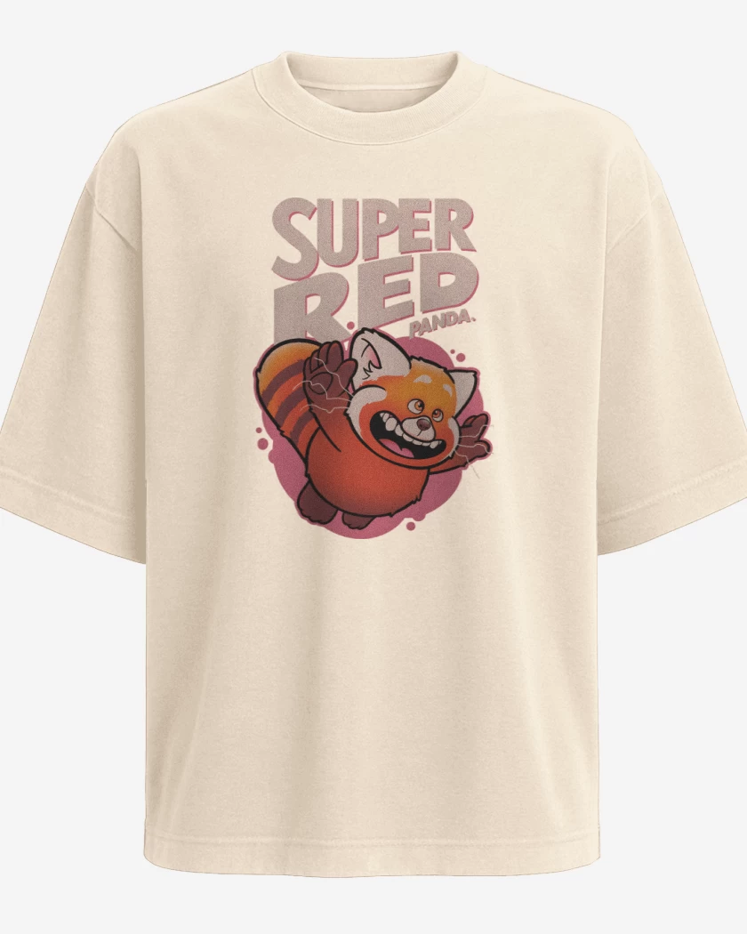 Polera Oversize Beige de Super Red Panda