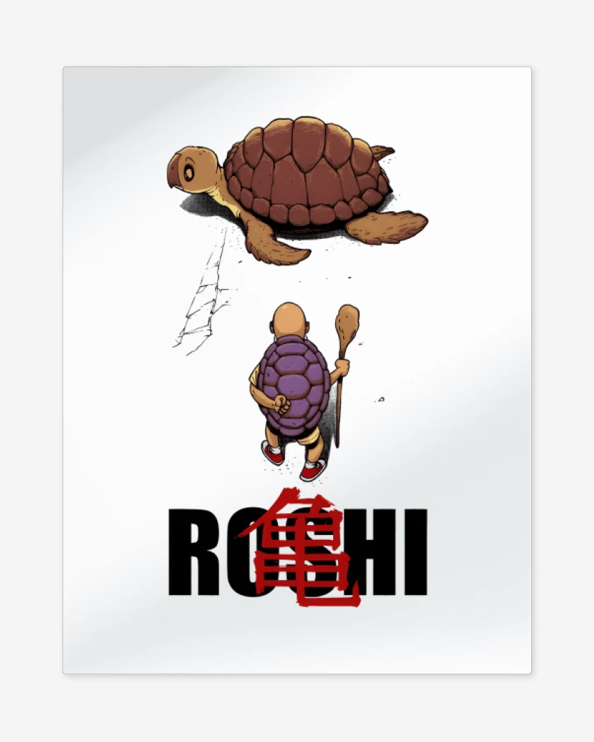 Print metalico Blanco de Roshi Akira