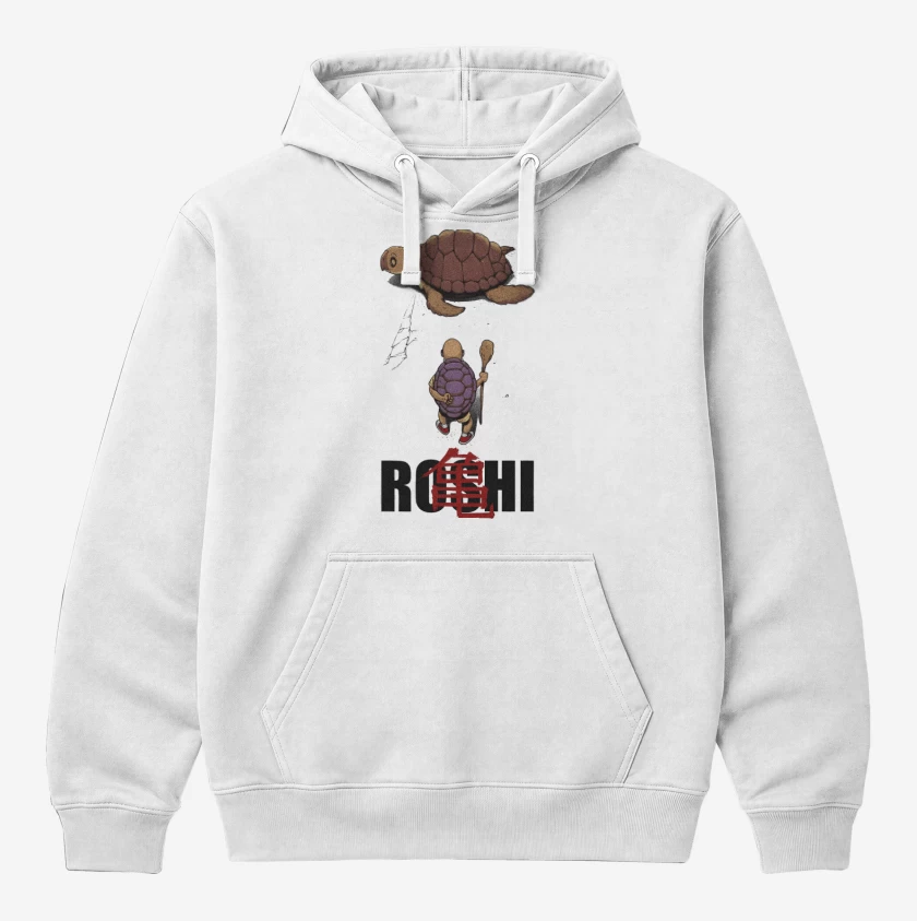 Polerón Canguro Blanco de Roshi Akira