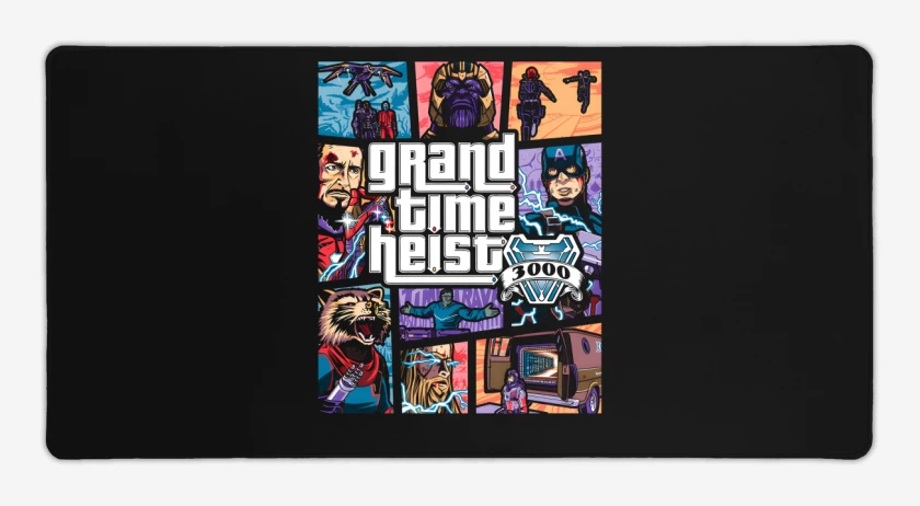 Mouse pad Gamer Grand Time Heist 3000
