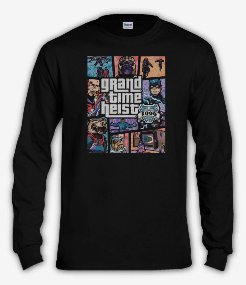 Polera manga larga Grand Time Heist 3000
