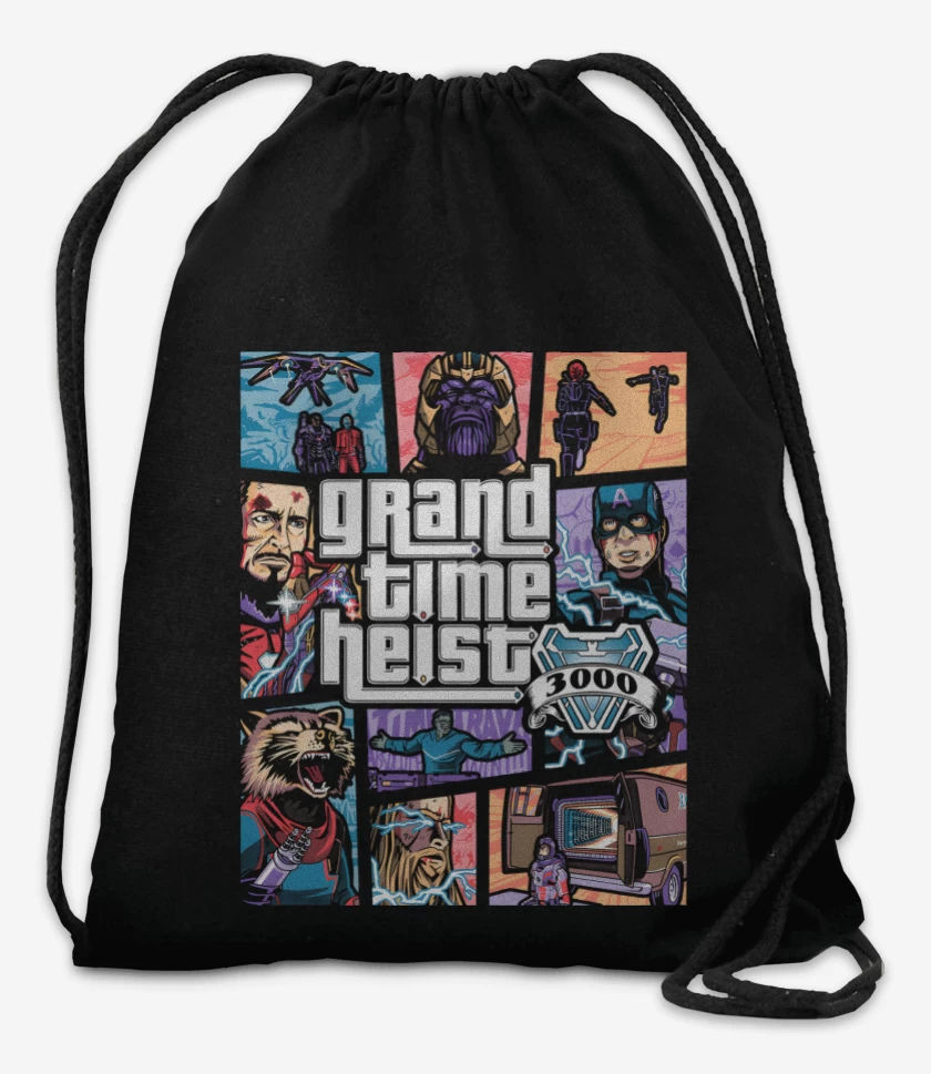 Mochila Negro de Grand Time Heist 3000