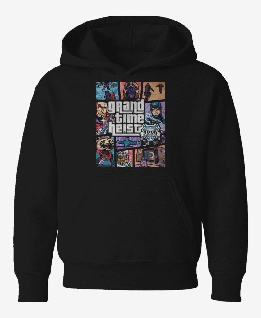 Poleron de niño Negro de Grand Time Heist 3000