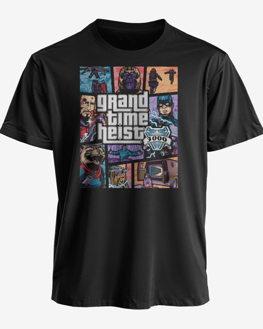 Polera premium Negro de Grand Time Heist 3000