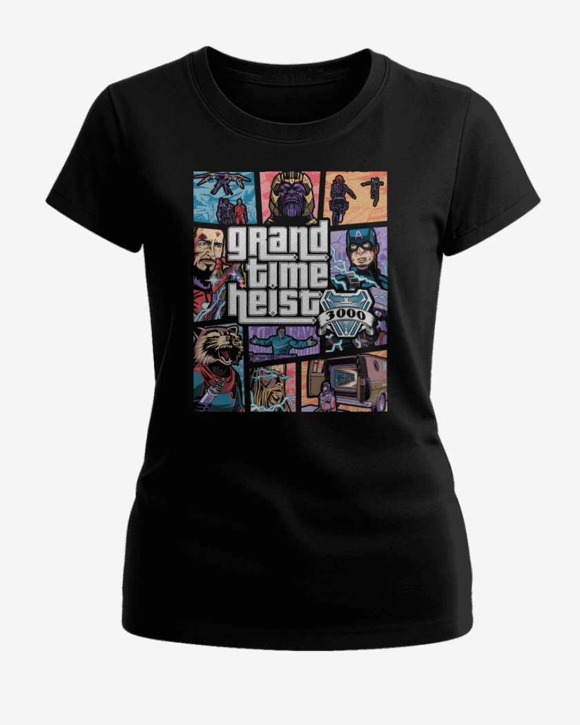 Polera de Mujer Negro de Grand Time Heist 3000