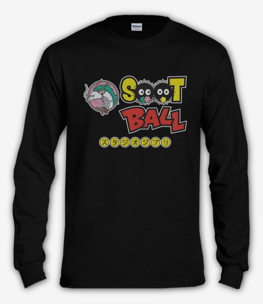 Polera manga larga Negro de Soot Ball