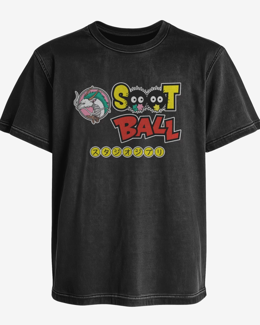 Polera desgastada Soot Ball