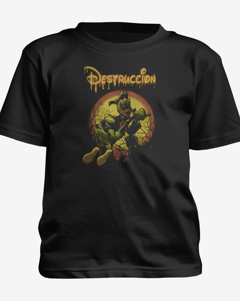 Polera de niño Negro de Destruction
