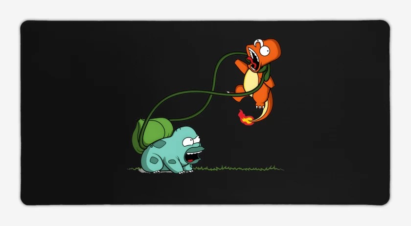Mouse pad Gamer Homersaur vs Bartmander 