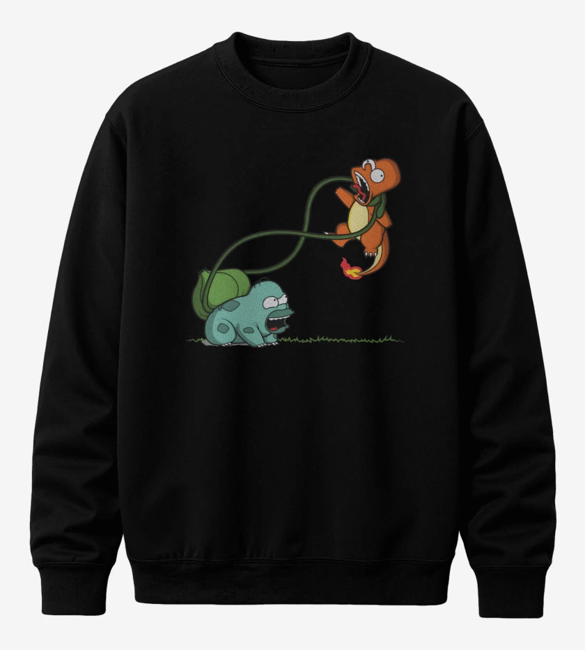 Poleron polo Negro de Homersaur vs Bartmander 