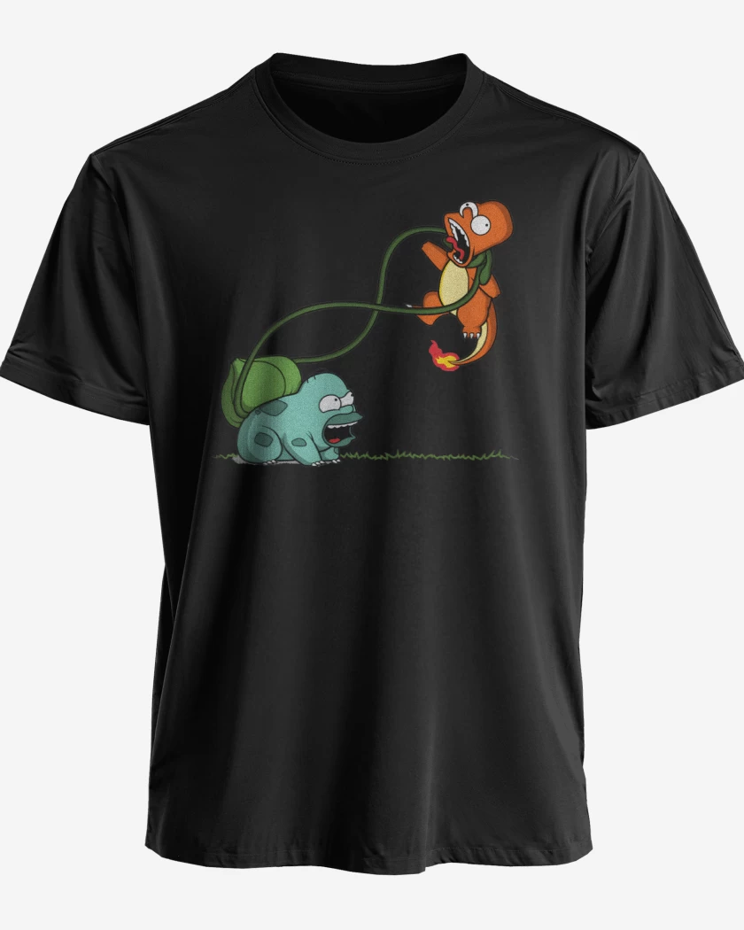 Polera premium Negro de Homersaur vs Bartmander 