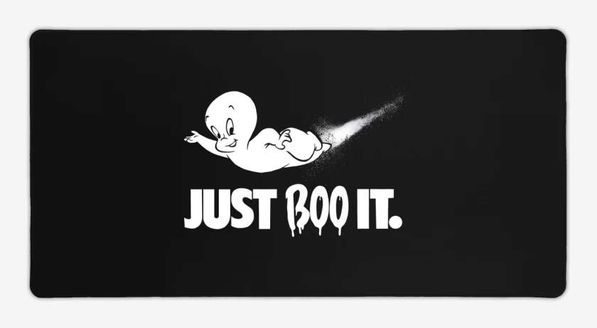 Mouse pad Gamer Negro de Just BOO It