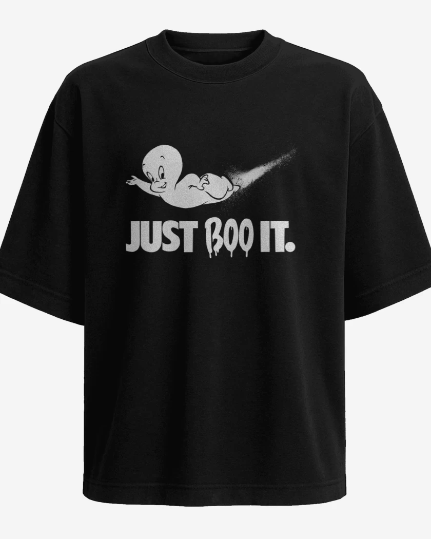 Polera Oversize Negro de Just BOO It